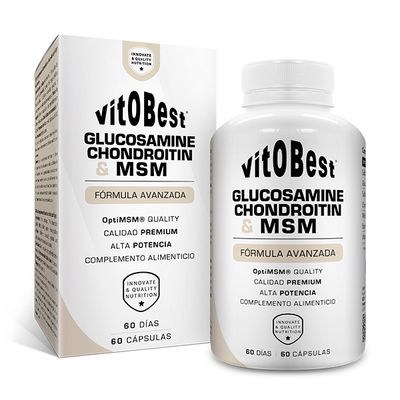 GLUCOSAMINA + CONDROITINA + MSM 60 Caps.
