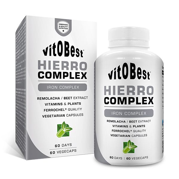 HIERRO COMPLEX 60 Caps. (FERROCHEL+VITAMI+PLANTAS)