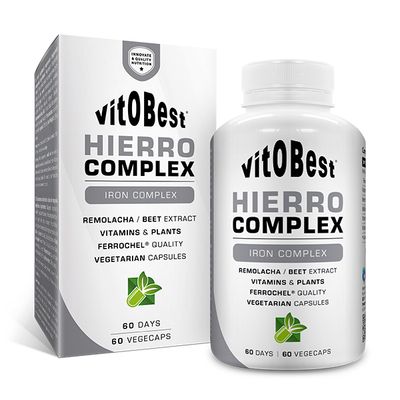 HIERRO COMPLEX 60 Caps. (FERROCHEL+VITAMI+PLANTAS)