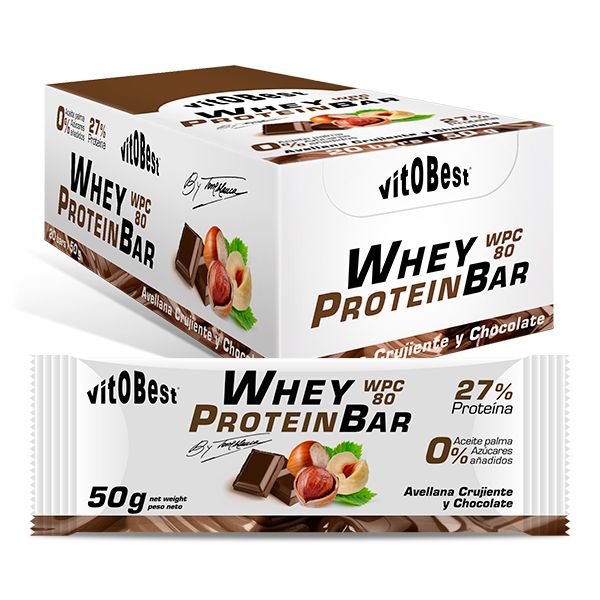 BARR. WHEY BAR TORREBLANCA AVELLANA CHOCO 50g. (20 Uds.)