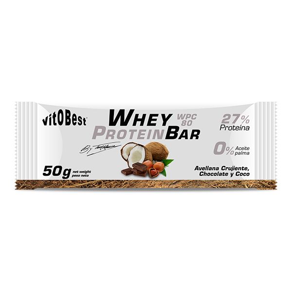 BARR. WHEY BAR TORREBLANCA CHOCOLATE COCO 50g. (20 Uds.)