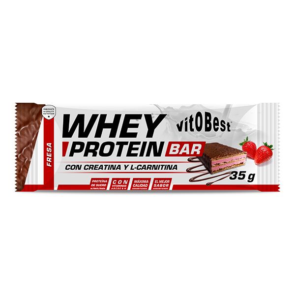 BARR. WHEY PROTEIN BARQUILLO 35 Grs. FRESA Exposit 25 Barr