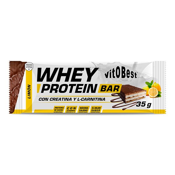BARR. WHEY PROTEIN BARQUILLO 35 Grs. LIMON Exposit 25 Barr