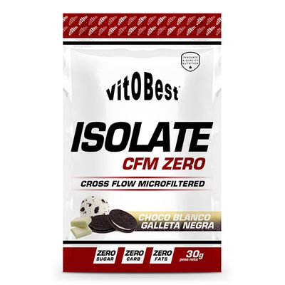 ISOLATE CFM ZERO 15 SOBRES 30 g CH. BCO Y G. NEGRA