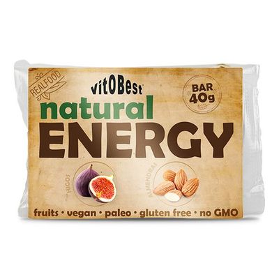BARR. NATURAL ENERGY BAR HIGOS/ALMENDRAS 40g. Estuche expositor de 20 Unds