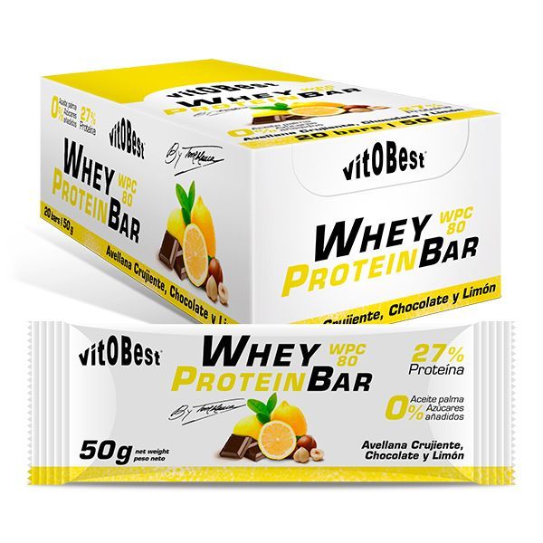 BARR. WHEY BAR TORREBLANCA CHOCO LIMON 50g. (20 Uds.)