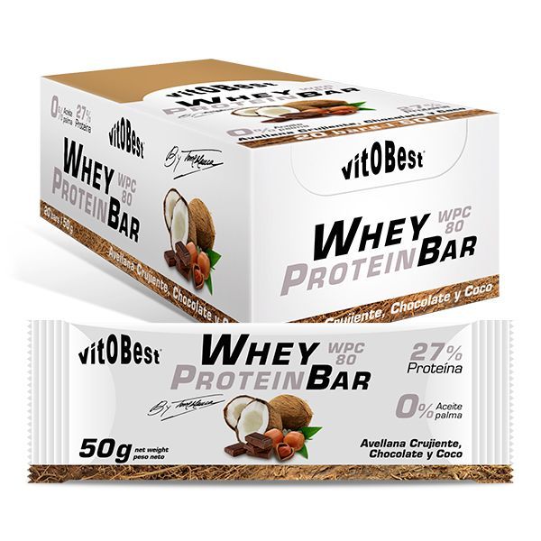 BARR. WHEY BAR TORREBLANCA CHOCOLATE COCO 50g. (20 Uds.)