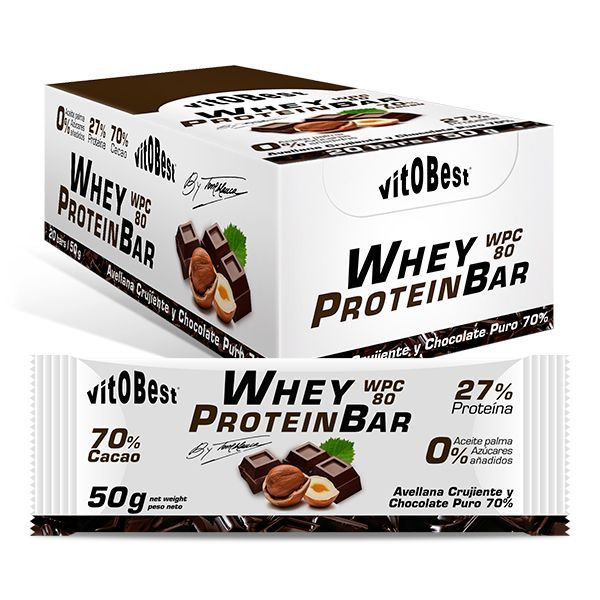 BARR. WHEY BAR TORREBLANCA CHOCO PURO 50g. (20 Uds.)