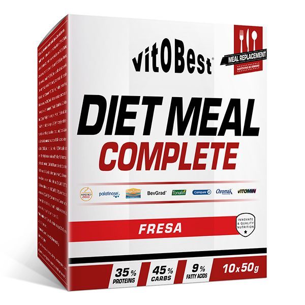 DIET MEAL COMPLETE 10 SOBRES X 50 g. FRESA