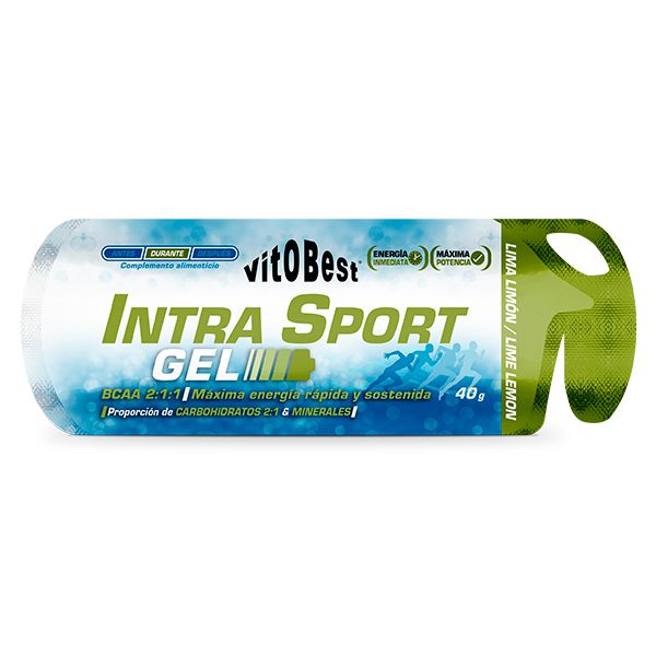 GEL INTRA SPORT 12 SOBRES DE 40 Grs. LIMA - LIMON