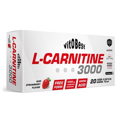 L-CARNITINE 3000 - 20 Viales 10 ml  FRESA ACIDA
