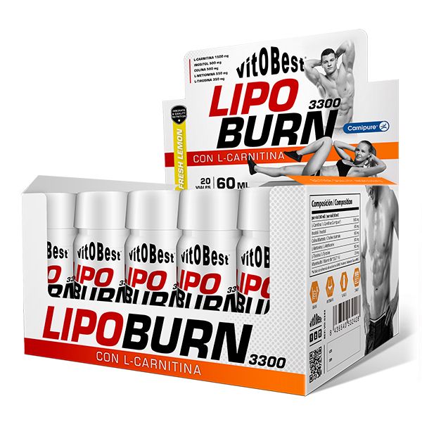 LIPOBURN 3300 - Limón - 20 Viales 60ml