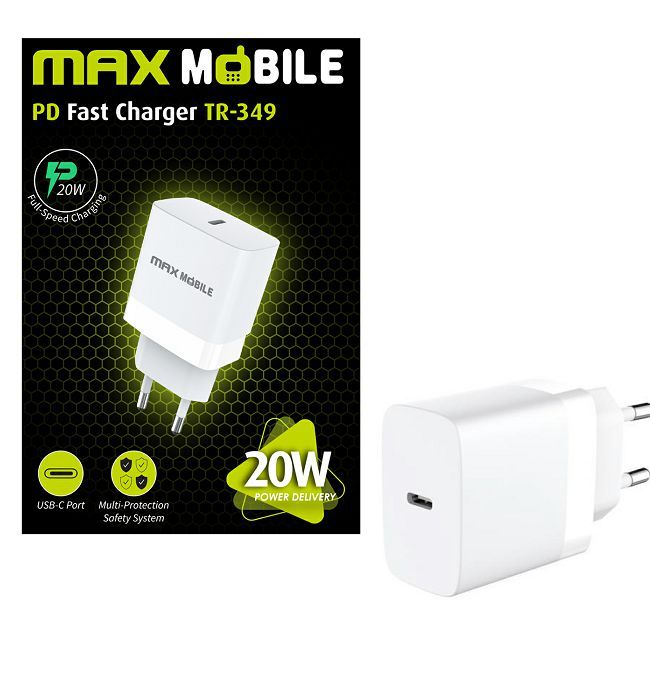 MAXMOBILE KUĆNI PUNJAČ PD QC 3.0 TYPE C, TR-349 20W