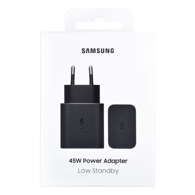 Kućni Adapter / Brzi punjač Samsung EP-T4511NBE 45W 1x USB Tip C (Crni) Original EU