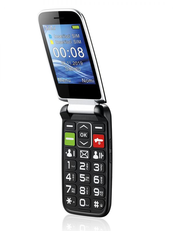 MEANIT SENIOR FLIP MAX MOBILNI TELEFON-CRNI