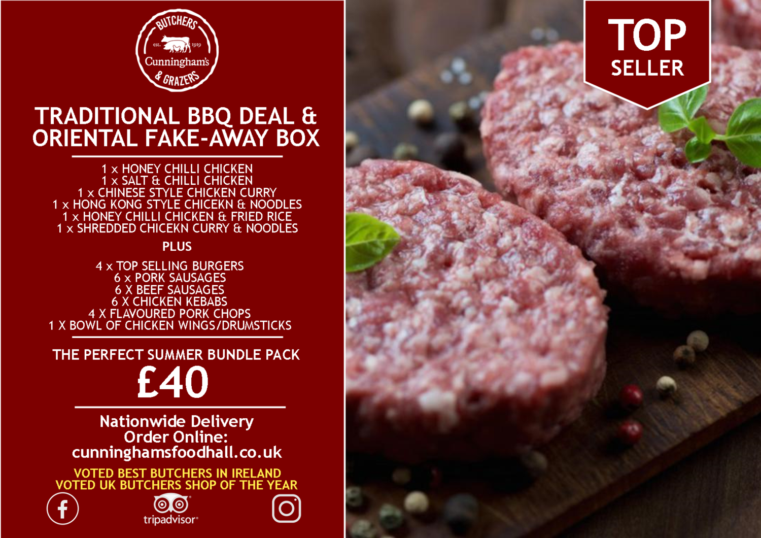 TRADITIONAL BBQ DEAL & ORIENTAL FAKE-AWAY BOX