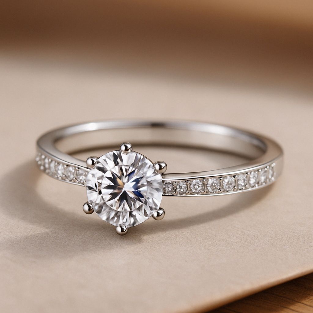 Funkelnder 925 Silberring