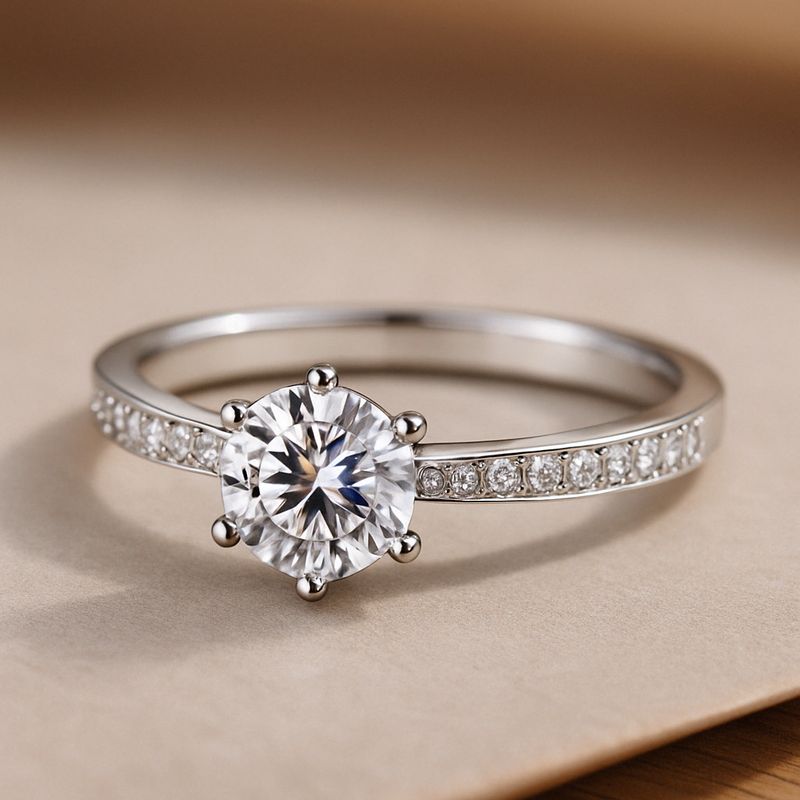 Funkelnder 925 Silberring