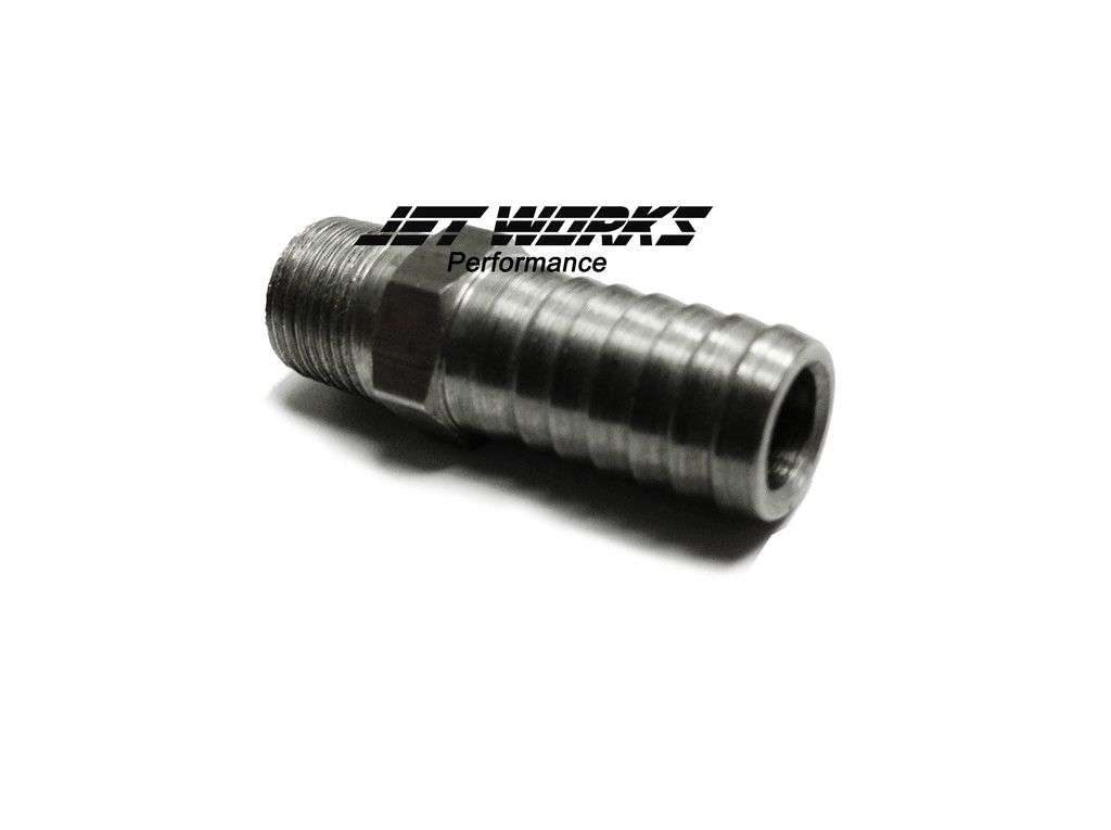 Jetworks Barb Fitting 3/8's x 1/8 NPT Stainless Steel