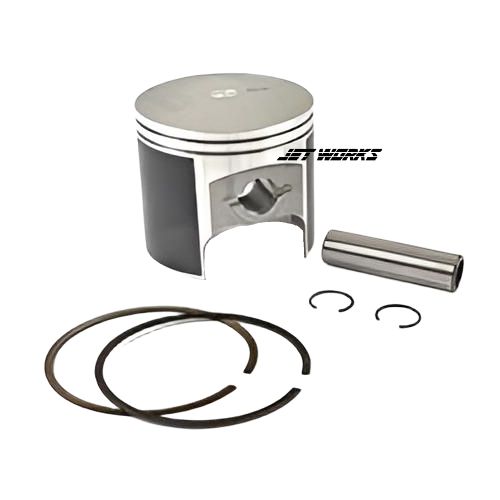 WSM Piston Kit - Kawasaki 550 - Double Ring, Size: - Standard Size