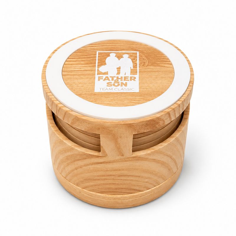 TS Woodgrain Charging Pad Speaker