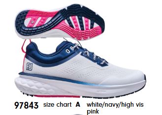 FJ Ladies Quantum Shoe 97843 (White/Navy/Pink)
