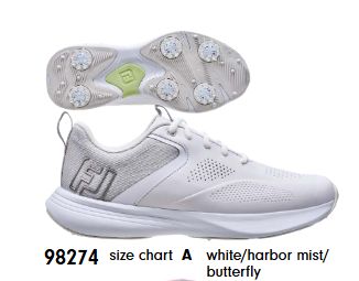 FJ Ladies Athletic Qualifier Shoe 98274 (White/Harbor Mist)