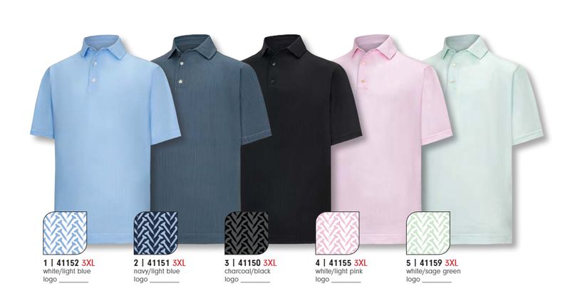 FJ Men Tee Time Print Polo 
