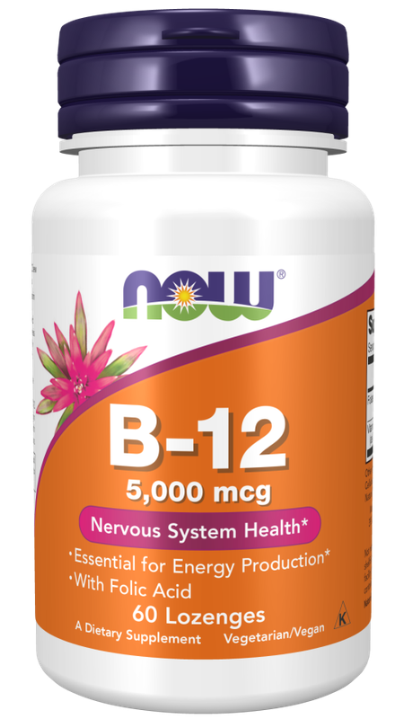 B-12 5000mcg + FOLIC  60 LOZ