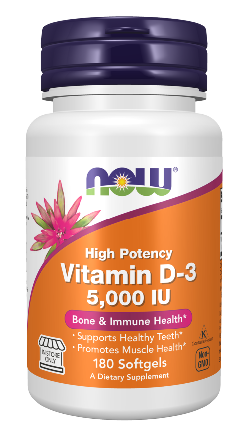 VITAMIN D-3 5000 IU  180 SGELS