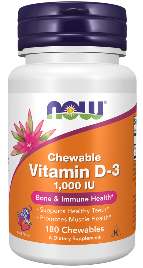 VIT D-3 1000 IU FRUITY CHEW 180 LOZ