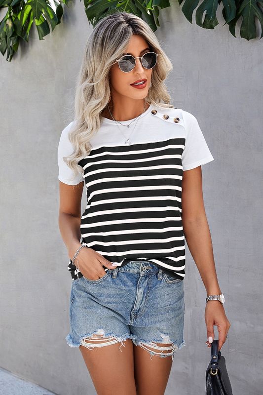 Black/White Striped Shirt