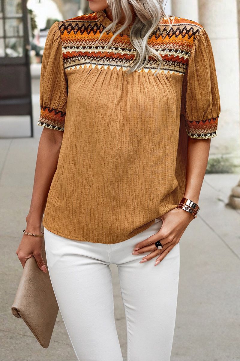 Yellow Geometric Shirt