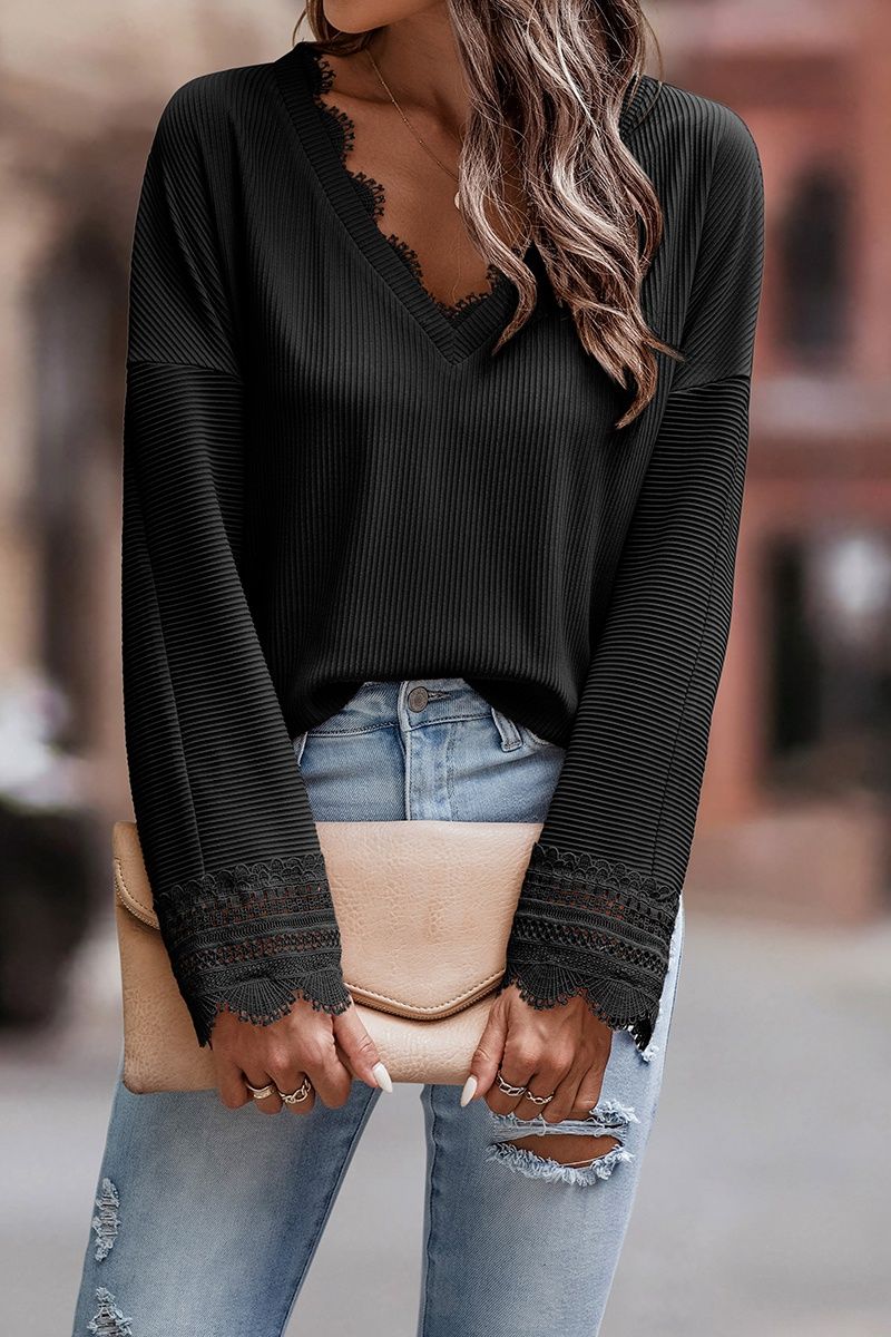 Black Lace Top