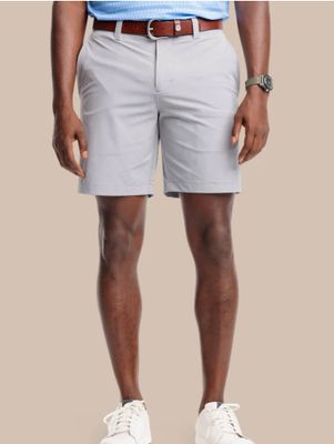 Southern Tide brrr°®-die 8" Performance Short in Steel Grey