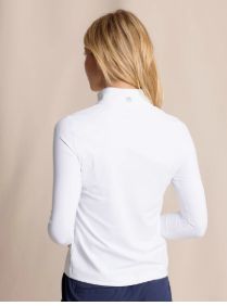Southern Tide Runaround Quarter Zip in White