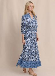 Southern Tide Annabeth Terrace View Maxi Dress in Boat Blue
