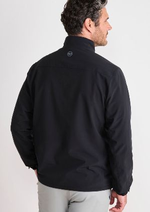 Vineyard Vines Mariner Soft Shell Performance Jacket in Jet Black