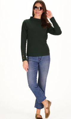 Duffield Lane Elaine Top in Forest SuperSoft