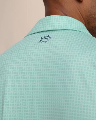 Southern Tide Driver Spring Geo Printed Polo in Garden Grove