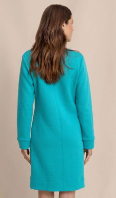 Cady Jacquard Dress in Spruce Shade