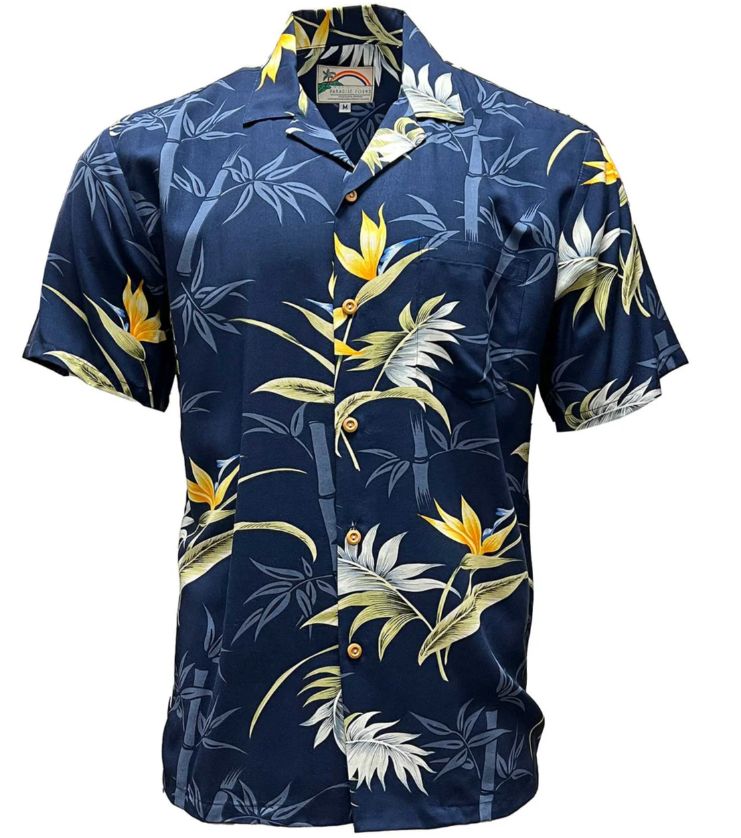 Bamboo Paradise in Navy