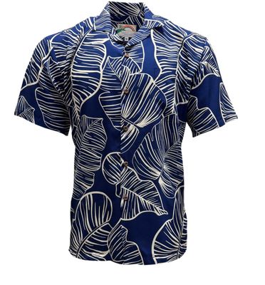 Paradise Found Taro Leaf Deep Blue (Navy)
