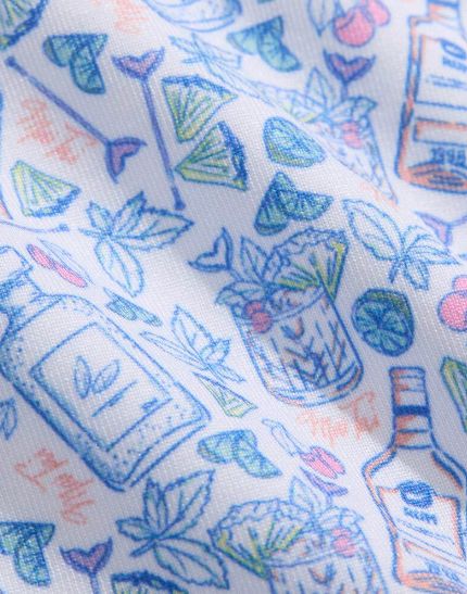 Vineyard Vines Performance Printed Sankaty Polo in Mai Tai Toss