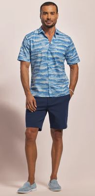 Tori Richard Sea Strait in Chambray