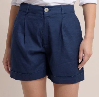 5" Jacey Twill Short in Navy