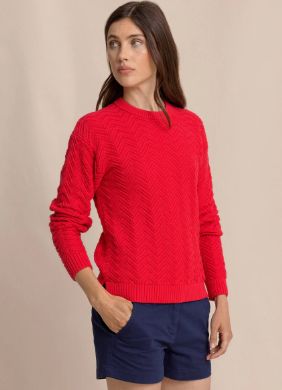 Southern Tide Saige Sweater in Grenadine Red