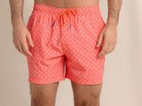 Southern Tide Floatin' Along Swim Trunk in Sunset Coral/Sailboat Pattern