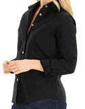 Duffield Lane The Sheridan Top in Black Oxford