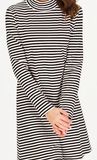 Duffield Lane SuperSoft Tabby Dress in Black &amp; White Stripe